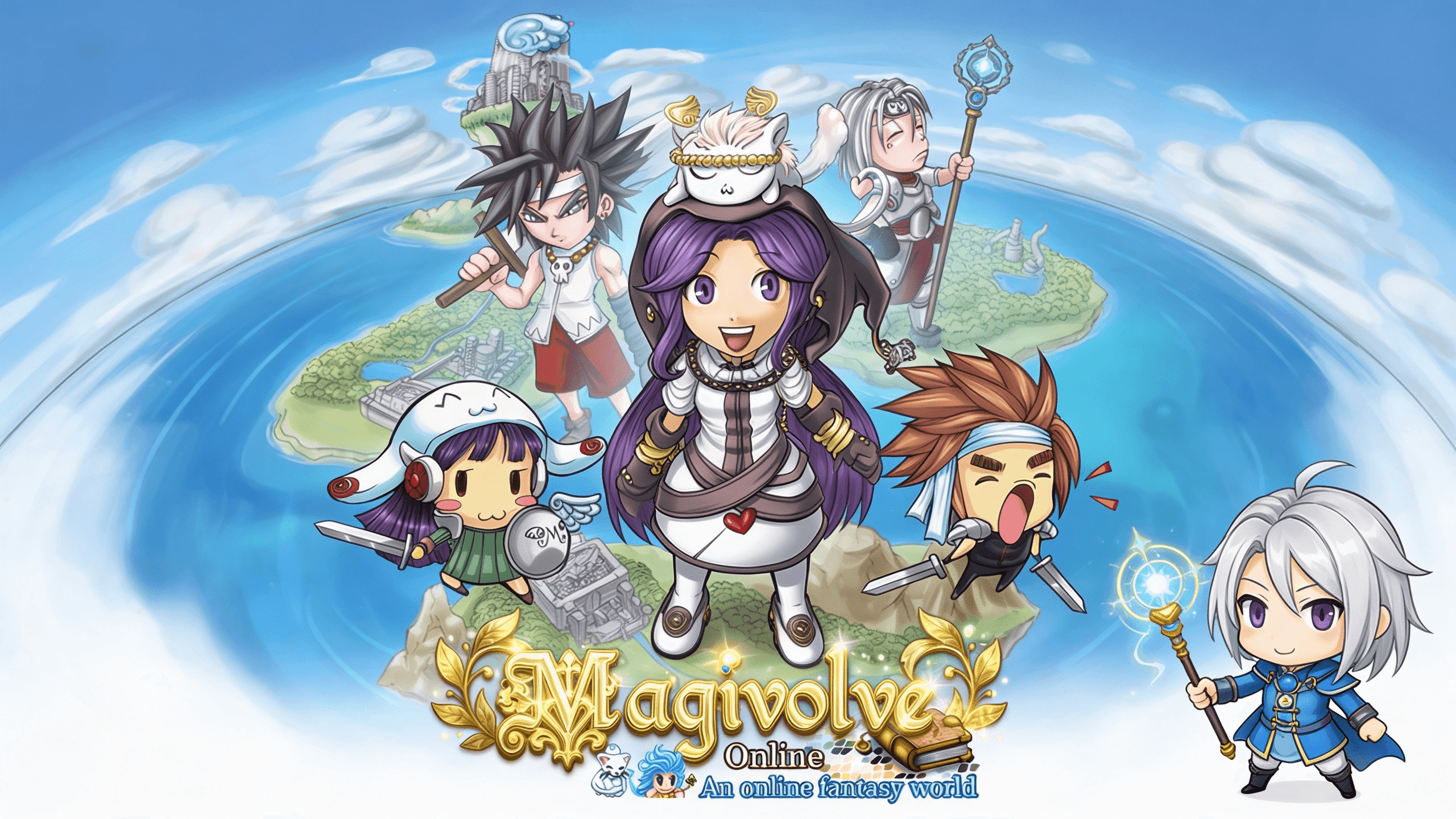Artwork from the Magivolve welcome page.