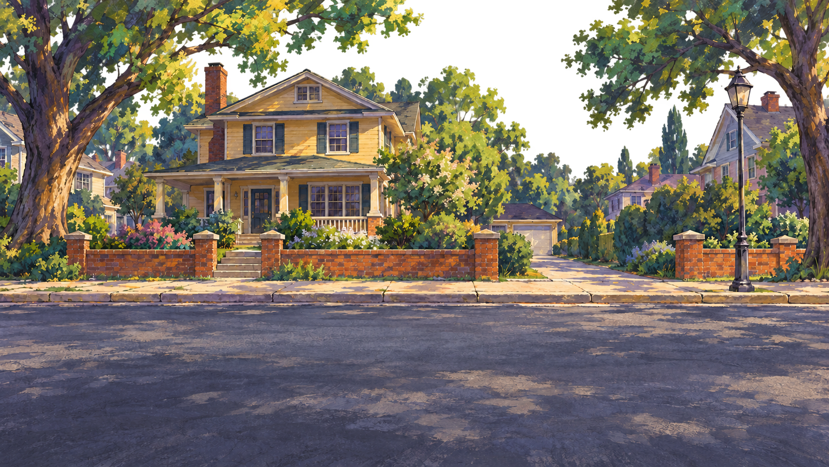 Painted Freeman House street