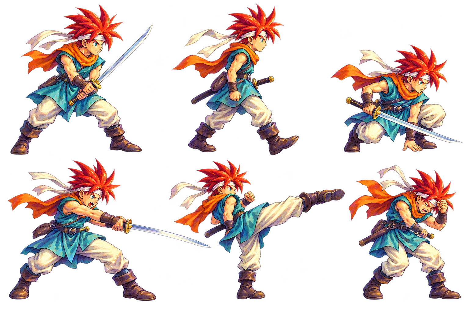 Crono painted game art