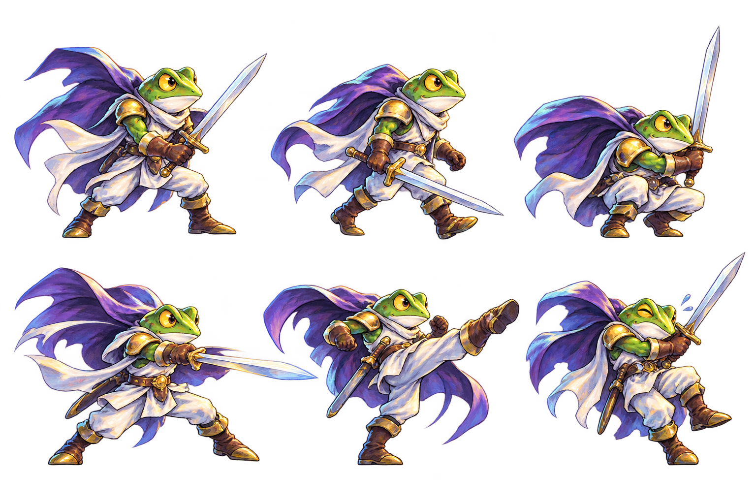 Frog painted game art