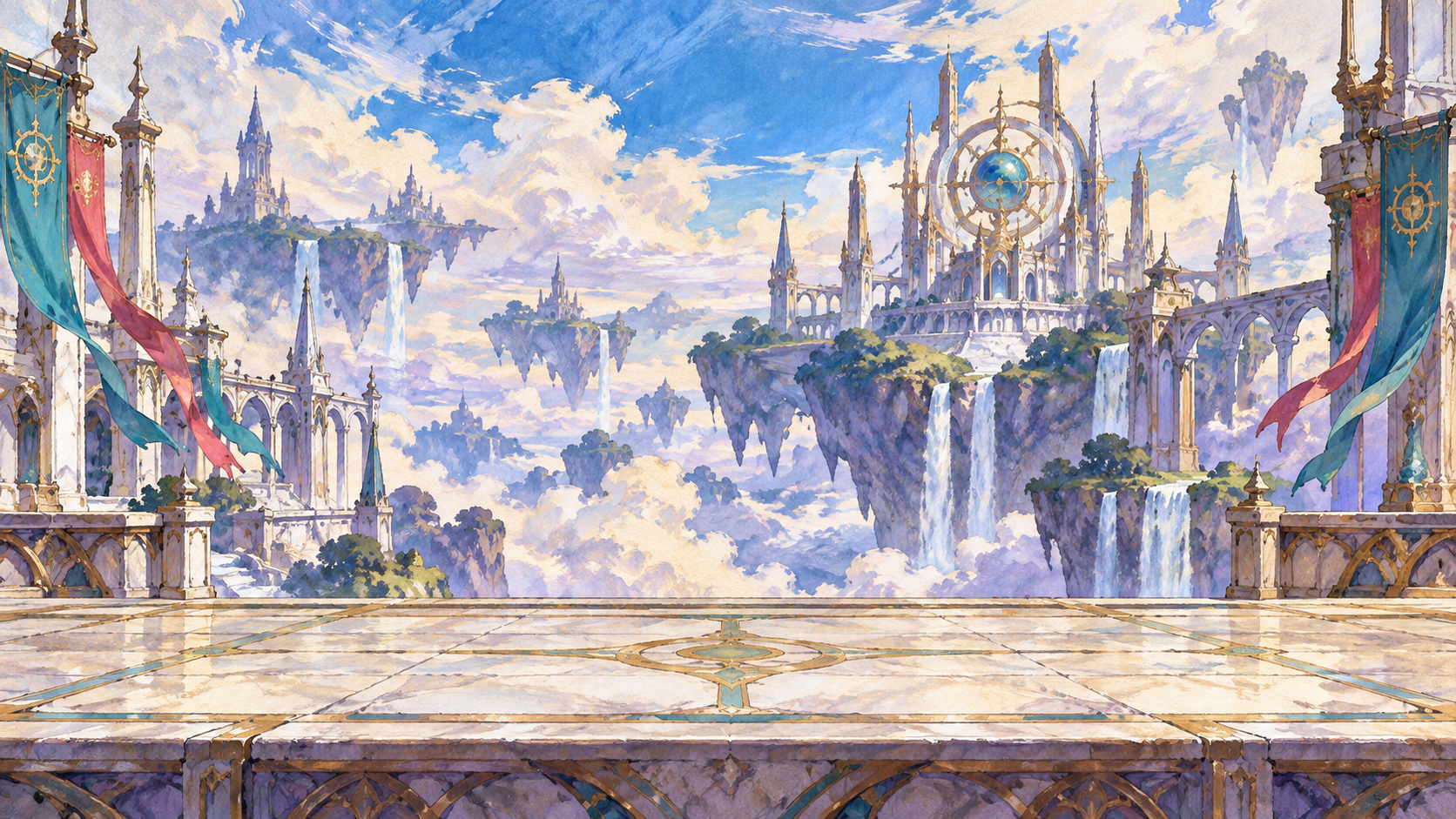 Zeal’s floating palace above the clouds.